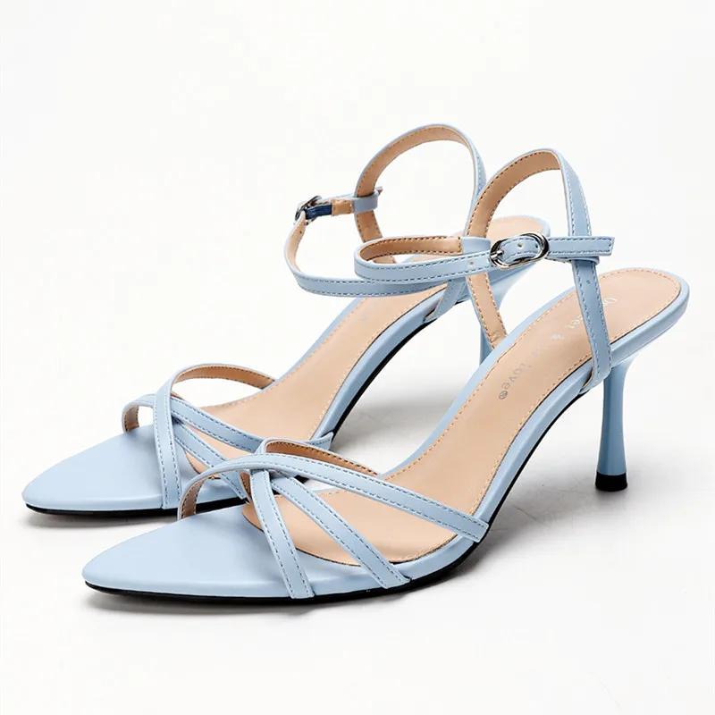 Fashion Fashion Square Toe Ankle Strap Buckle Slide Sandals Elegant Cross Tied Open Toe Women Sandals Simple Comfort Plus Size Sandals