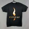 Футболка Flyleaf Flame Band для взрослых, все размеры, черная, с графическим принтом, Rock BL945