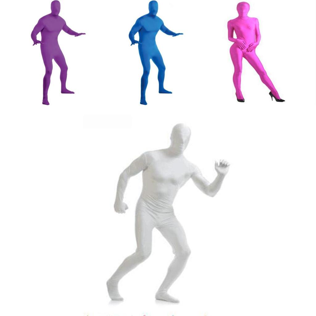 Премиальный комбинезон из лайкры и спандекса в обтяжку для Хэллоуина, унисекс