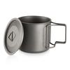 Lixada Сверхлегкая титановая чашка, портативный набор из 2 предметов для кемпинга, пикника, чашки для воды