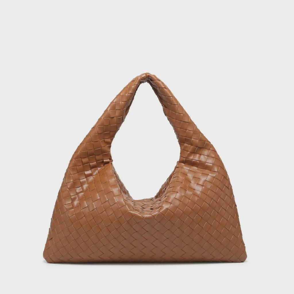 Плетеная женская сумка для пельменей: Осенне-зимняя мода, вместительная, трендовая универсальная сумка для поездок на работу