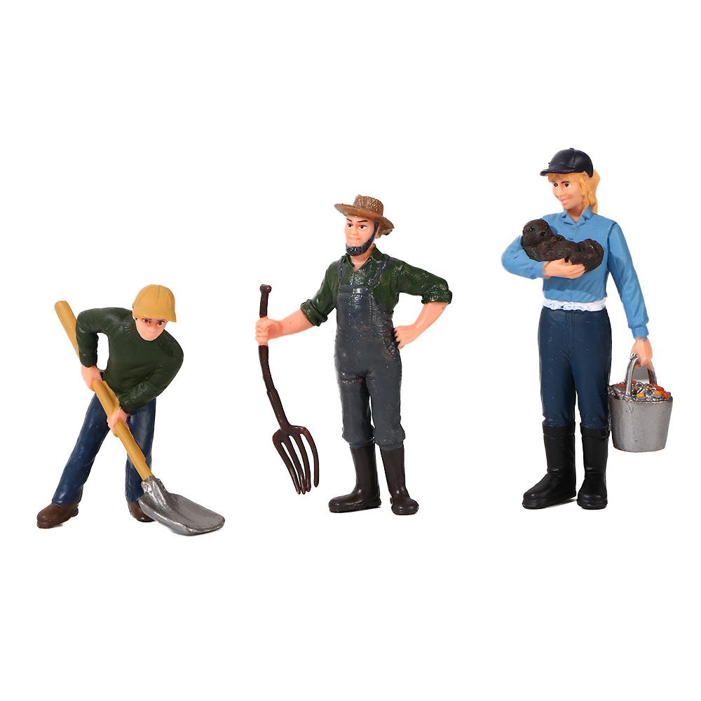Toy Children Gift Worker Simulation Farmer Home Decoration Farm Human Figure Farmer People Model