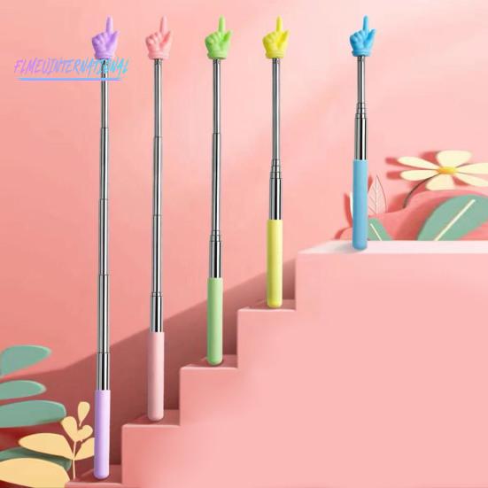 Указатель для учителя чтения макарон с пальцами - выдвижной указатель с матовой ручкой из нержавеющей стали, регулируемой длины