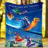 1pc TURBO1 Theme Blanket - Digital Print, Polyester, Cozy for All Seasons, Perfect for Outdoor, and Travel