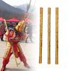 Monkey Wushu Sticks Automatic Stretchable Stainless Steel Rustproof Monkey King Bo Staff for Scenic Spots Temple Fair