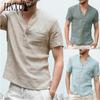 HNXC Men's Fashion Casual Solid Color Print Tops & T-shirts