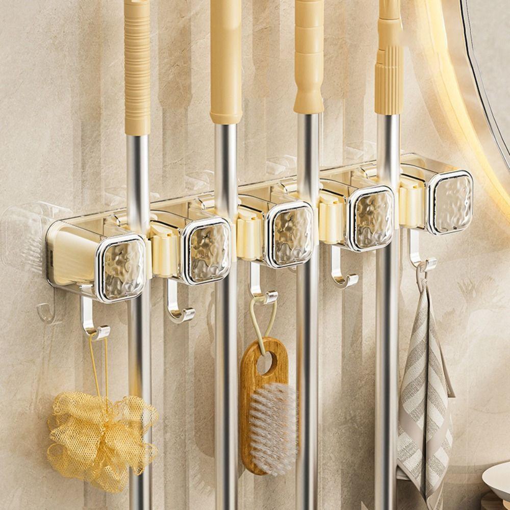 Настенный держатель для швабры, вешалка для хранения, органайзеры для метел, новая стойка для держателя швабры