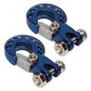 2Pcs RC Trailer Hook Aluminum Alloy Sturdy RC Climbing Car Hook for 1/10 Remote Control Cars Blue
