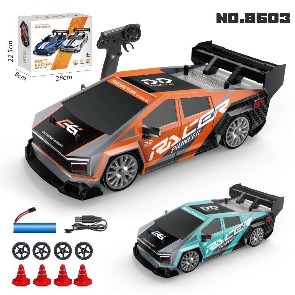 High-Speed 2.4G RC Drift Car: Half-Scale, Four-Wheel Drive, with Lights - Remote Control Toy for Kids