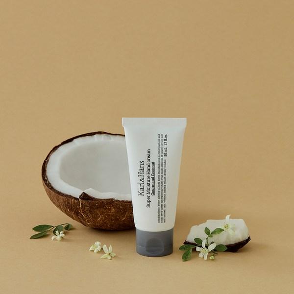 Karl & Hans Super Moisture Крем для рук с ароматом гурмана и кокоса, 50 мл, 1 шт.