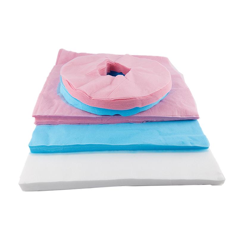 100Pcs Disposable Massage Table Sheets Headrest Pads Face Pillow Cover Cushion