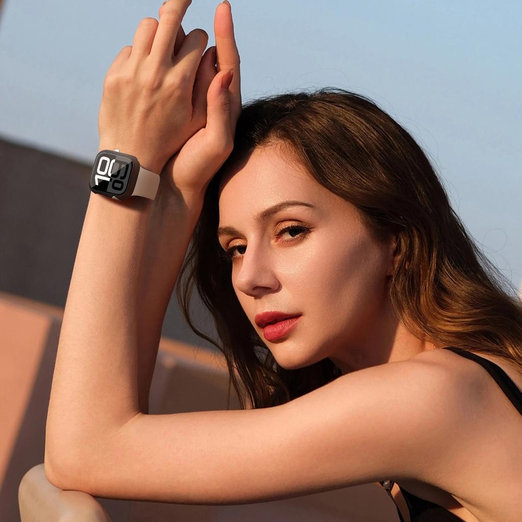 Чехол с защитой экрана из закаленного стекла для Apple Watch Series 10 42 мм 46 мм, ультратонкий, устойчивый к царапинам, полный защитный жесткий чехол-бампер для ПК