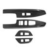4 Pcs Door Window Control Panel Cover Carbon Fiber Style Window Lifter Decor Replacement for Kia