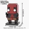 MOOXI Серия Фильмы MOC Набор Кирпичиков Фигурка BrickHeadzed Модель DIY Строительные Блоки Монтессори Детские Обучающие Игрушки Для Детей Подарок