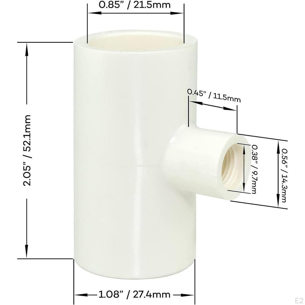 12 шт. Тройники для поилок для кур, Легко устанавливаются, Запасные части, Долговечность, Аксессуары 1/2" для