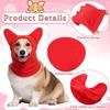 Fleece Dog Head Cover Adjustable Dog Ear Hoodie Cute Dog Warm Hat  For Medium Dogs