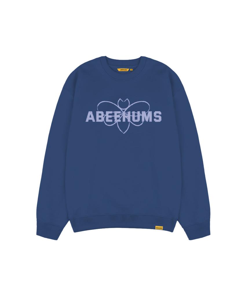 Свитшот с логотипом Eobiheomjeu Signature Abh357-110 Синий