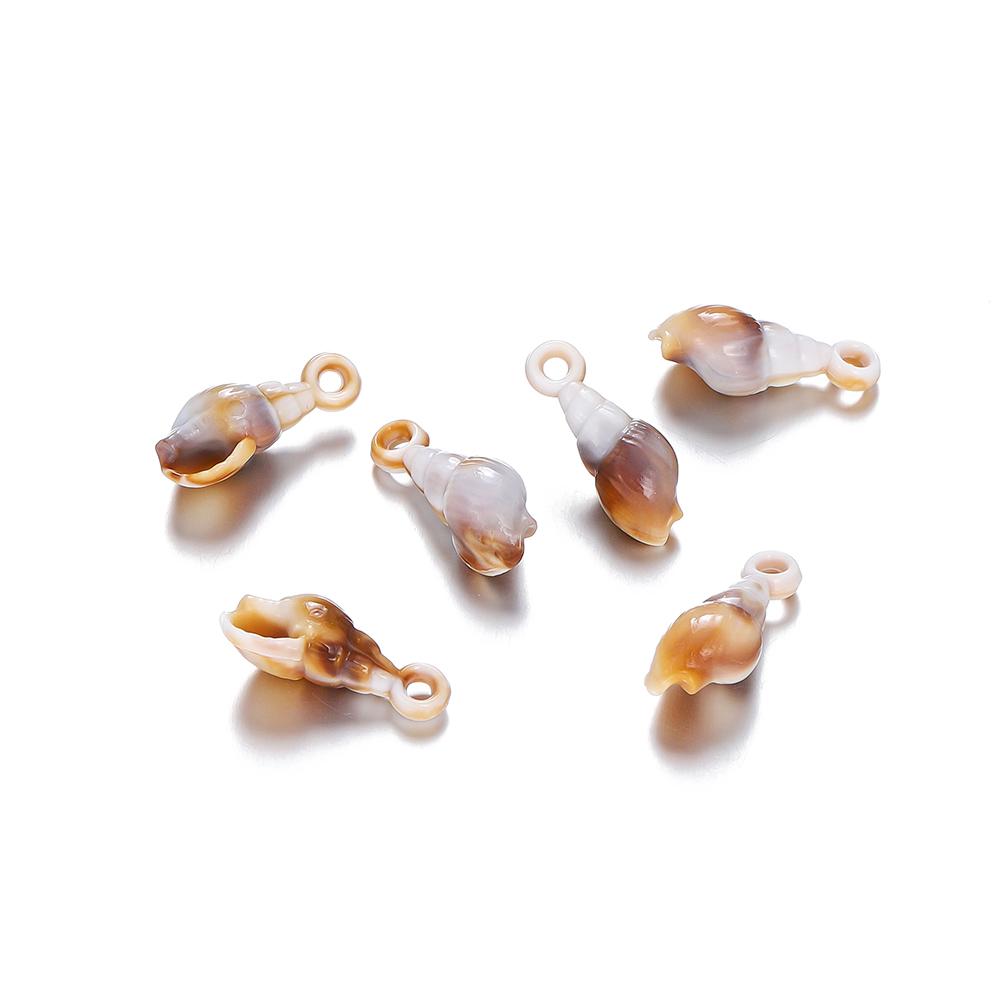 10/20Pcs/Lot Mix Acrylic Shell Conch Starfish Charm Pendants for DIY Women Earring Bracelet Necklace Jewelry Making Accessories