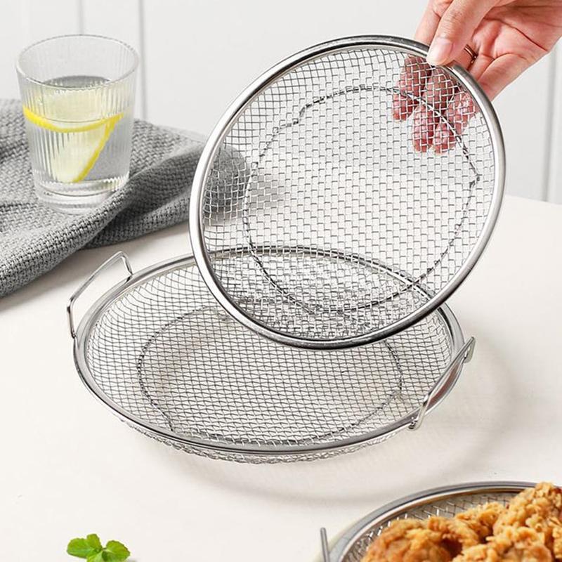 Kitchen Oil Strainer Pan Stainless Steel Frying Oil Strainer Pan Fine Mesh Strainer Basket For Frying Bbq Food French Fries