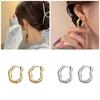 Elegant Geometric Charm Ear Clips for Modern Women Fashionable U-shaped Earrings Handmade Daily Wear Accessories