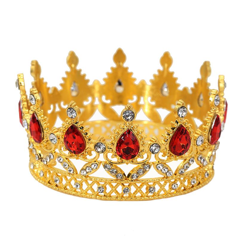 Украшение для торта на день рождения корона цветы наряд ювелирные изделия капля воды сплав корона детские аксессуары для волос