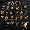 1PC Rhinestones Party Lapel Pin European Letter Brooch Gifts Shirts Badge Clothing Accessories Women's Brooches Dress Dinner A-Z