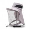 Foldable Net Cover Fisherman Hat Wide Brim Sun Protection Hat Breathable Bee Mosquito Hat  Fishing