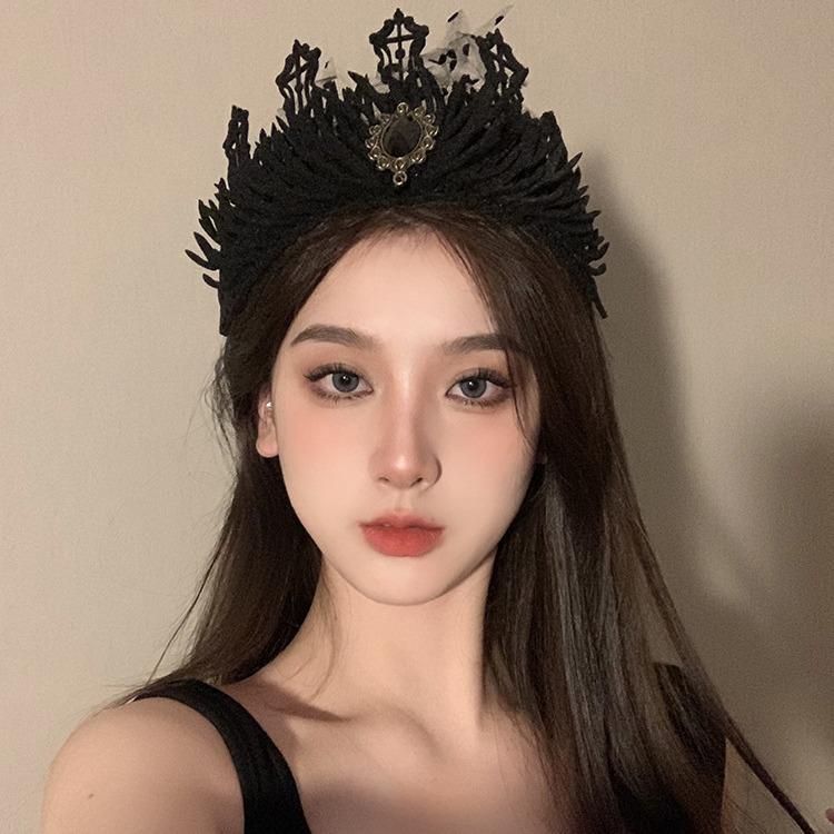Sin And Love Sing Together Halloween Princess Crown Hair Crown Queen King Queen Headdress Crown Accessories