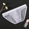 Transparent Underwear Bag Breathable Summer Nude Feel Briefs Briefs Men's Mesh Thin Young Men Low Waist Sexy