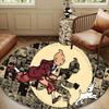 Adventure In The City Round Rug for Livingroom,Bedroom, Palyroom, Chair Rug, Area rug, Circle Carpet, Large Size Fan Christmas gift