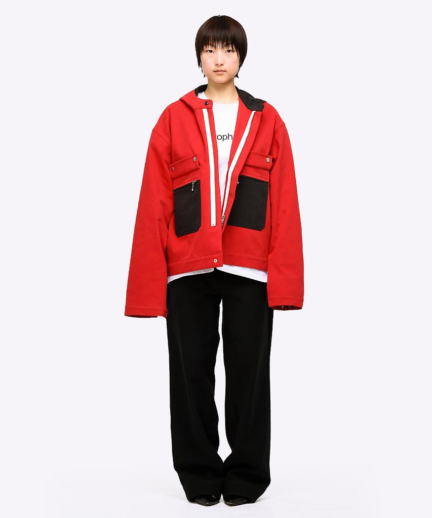 Quest&Guest French Army Jacket (Red)