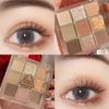 Eyeshadow Eye Makeup Eye Stick Glitter Shadow Palette Pearl Eye Aegyosal Eye Makeup 9 Colors Matte Dark Smokey, 9.003