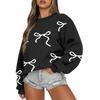 Women  Tops Women's Long Sleeve Sweatshirt Casual Crewneck Loose Fit Pollover Fleece Tops