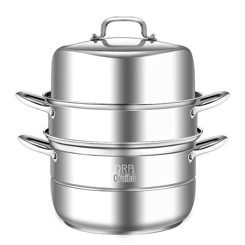 Ourui Platinum Stainless Steel 3-Layer Steamer Pot