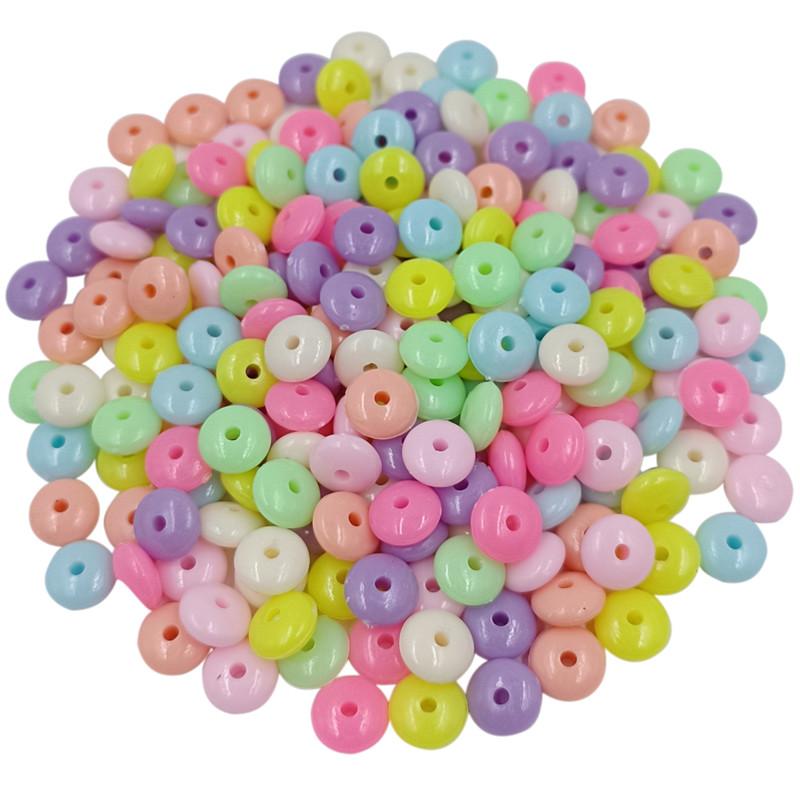 Изысканные уникальные новые модные акриловые бусины 20/40/100 шт. Diy браслет ожерелье свободные разделительные бусины Новое поступление ярких цветов ручные аксессуары