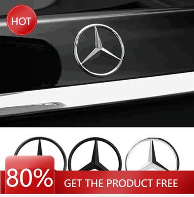 Автомобильная наклейка 90 мм ABS Хром Черный Логотип Эмблема Mercedes Задняя Звезда Для Mercedes Benz W203 W206 W212 X253 W167 W166 W247 C E