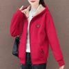 Плюшевая Толстая Теплая Куртка Женская Осень и Зима Большого Размера С Капюшоном Свободная Куртка для Полных Тренд