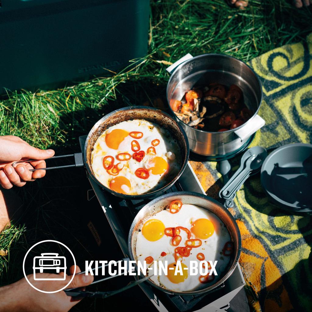 Stanley Adventure Full Kitchen Base Camp 11 предметов Camp Cook Set Складной блок из нержавеющей стали 3,5 л