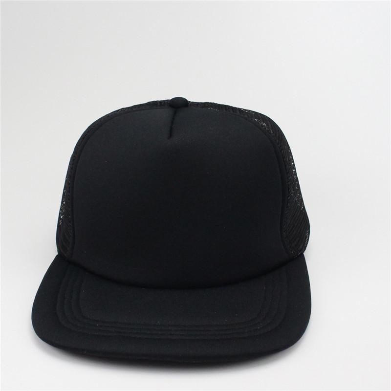 Черные однотонные сетчатые кепки-snapback Мужские бейсболки Унисекс Gorras Хип-хоп Snapbacks Сетчатые кепки от солнца