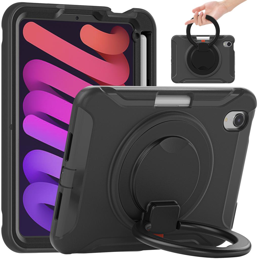 Hybrid Case for IPad Mini 7 A17 Pro 2024 Mini 7 2021 8.3 Inch Model A2993 A2995 A2996 A2567 A2568 A2569 360 Rotating Stand Cover
