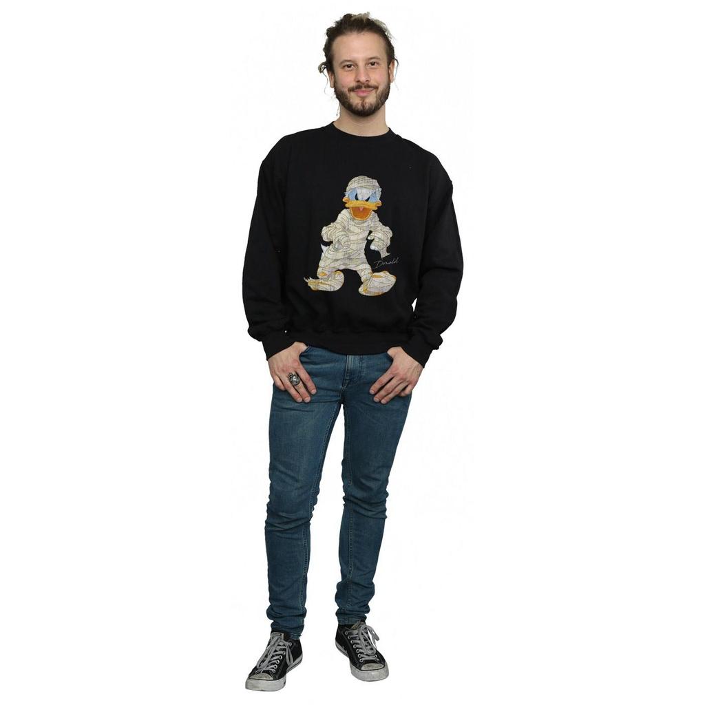 Disney Mens Mummy Donald Duck Sweatshirt