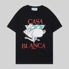 Casablanca Tropical Fruit Print Short Sleeve T-Shirt Teen Boys Casual Loose Fit Crewneck Tee