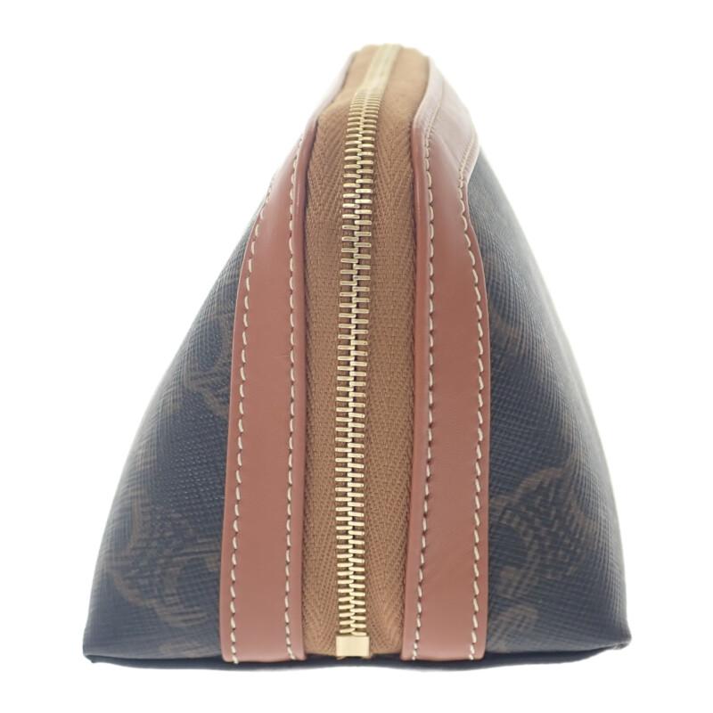 CELINE  4M1622CZJ-04LU Pouch Brown/black Calfskin Women