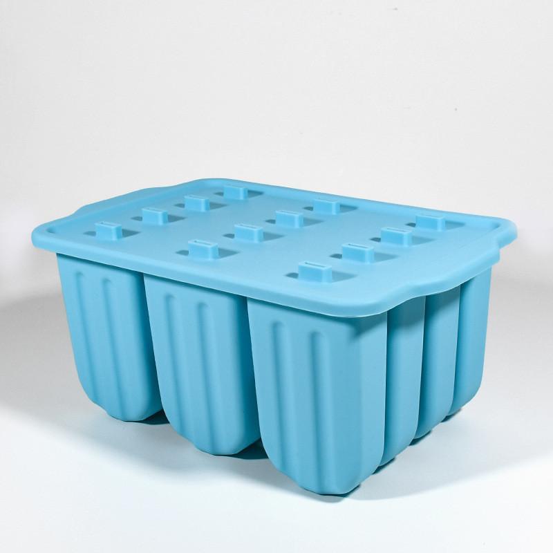 Silicone Ice Pop Molds 12 Cavity With Lid For Homemade Frozen Treats