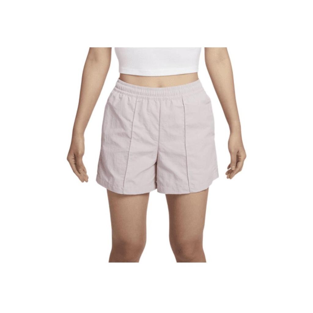 Nike Спортивная одежда Все тканые повседневные шорты средней посадки женские плавки светло-розовые FV6623-019