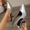Small High-heeled Sandals Large Size Sexy Pointed Head Night Party Etiquette Model Catwalk Stiletto Shoes
