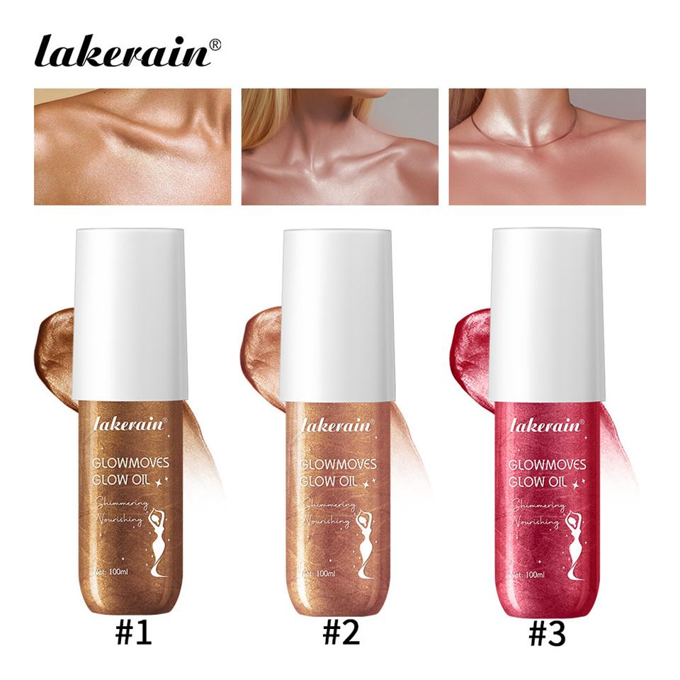 Glowmoves Glow Oil Hydrating Nourishing Facial Body Clavicular Brightening Liquid Fine Sparkling Party Beach Sparkling Oil