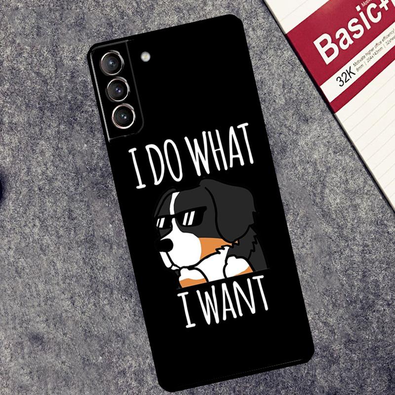 Bernese Mountain Dog Case For Samsung Galaxy S24 Ultra S23 Ultra S22 S21 S20 FE S8 S9 S10 Plus Note 10 20 Cover