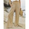 Casual Elastic High Waist Wide Leg Pants