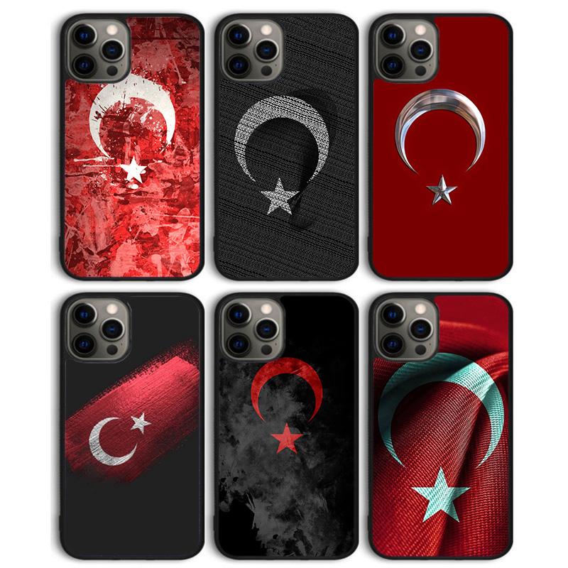 Турция Турецкий Флаг Чехол для Телефона Задняя Крышка для iPhone 17 Air 16 15 14 13 11 12 Pro Max Plus Корпус Coque